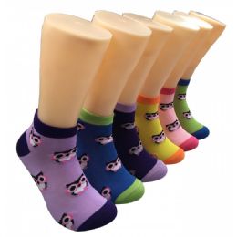 480 Wholesale Women's Sweet Owl Low Cut Ankle Socks