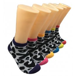480 Pairs Women's Patterned Low Cut Ankle Socks - Womens Ankle Sock