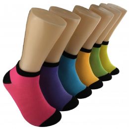 480 Wholesale Women's Bright Color Low Cut Ankle Socks