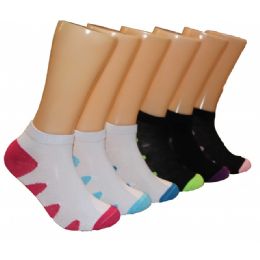 480 Wholesale Women's Runners Stripe Low Cut Ankle Socks