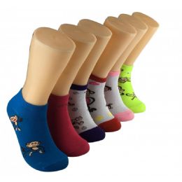 480 Wholesale Women's Monkey Business Low Cut Ankle Socks