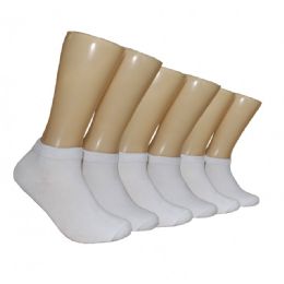 480 Wholesale Women's Solid White Low Cut Ankle Socks