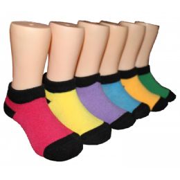 480 Pairs Girls Solid Colors Low Cut Ankle Socks - Girls Ankle Sock
