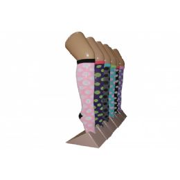 240 Wholesale Girls Polka Dot Knee High Socks