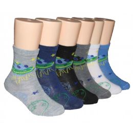 480 Wholesale Boys Ufo Design Crew Socks