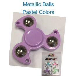 20 Wholesale Fidget Spinner/metallic BallS--Pastel Colors