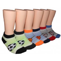 480 Pairs Boys Soccer, Basketball, Baseball Low Cut Ankle Socks - Boys Ankle Sock