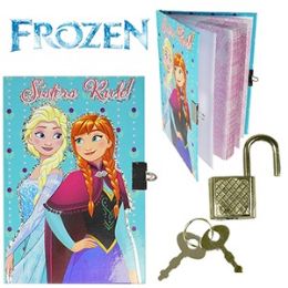 48 Pieces Disney's Frozen Diary W/ Lock. - Dry Erase