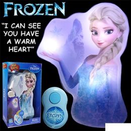 12 Pieces Disney's Frozen Elsa Wall Character W/ Remote & Sound - Night Lights