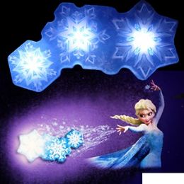 12 Pieces Disney's Frozen Snowflake Light Dance - Night Lights