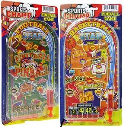 48 Pieces Large Hand Held Sports Champ Pinball Games - Dominoes & Chess