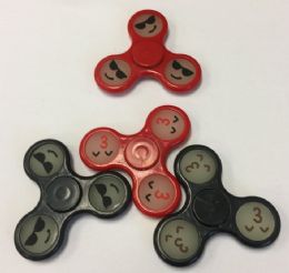 20 Wholesale Fidget Spinner [red & Black Emoji]