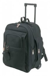 6 Wholesale Deluxe Expandable Rolling Backpack