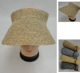 36 Pieces Ladies VelcrO-Closure Visor [tweed] - Sun Hats