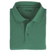 36 Wholesale Men's Solid Short Sleeve Polo In Hunter Green Size Small