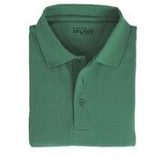 36 Pieces Men's Solid Short Sleeve Polo In Hunter Green Size Medium - Mens Polo Shirts