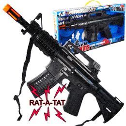 12 Wholesale Battery Operated Special Forces Machine Guns W/ Sound