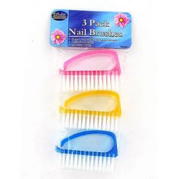 36 Pieces 3 Pc Finger Nail Brushes - Manicure and Pedicure Items