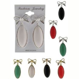 36 Pairs Color Dangle Earrings - Earrings