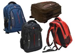 12 Wholesale 20" HeavY-Duty Laptop BackpacK-Red