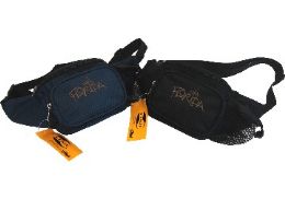 48 Wholesale Fanny Bag Embroidered "florida" In Black