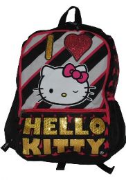 6 Pieces Hello Kitty Large Laptop Backpack - Backpacks