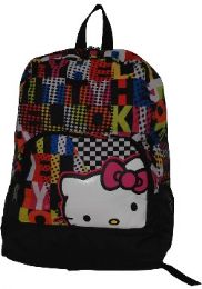 12 Pieces Hello Kitty Large Laptop Backpack - Backpacks