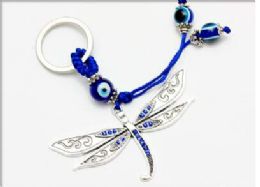 108 Pieces Dragonfly Evil Eye Keychain - Key Chains