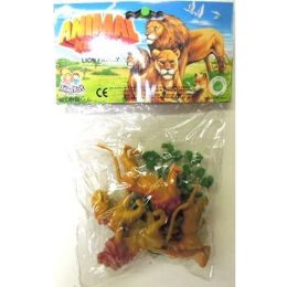 96 Wholesale Packaged Plastic Lion Animals