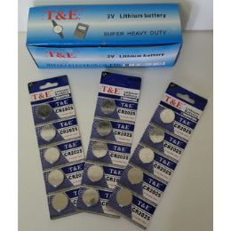 100 Wholesale 3 V CoiN-Shaped Lithium Battery Cr2025