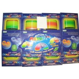 144 Pieces Rainbow Slinky Type Spring Toy - Magic & Joke Toys