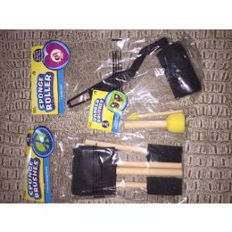 96 Pieces Assortment Of Sponge Brushes And Rollers - Paint and Supplies