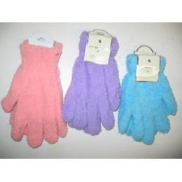 144 Wholesale Women's Fuzzy Gloves