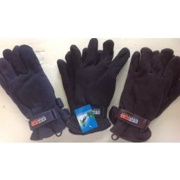 144 Wholesale Men's Fleece Gloves