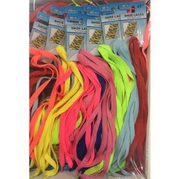 72 Wholesale Assorted Color Shoelaces