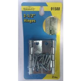 72 Wholesale 2 Pc 2-1/2" Metal Door Hinge With Screws