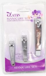 48 Wholesale Nail Clipper Manicure 3 Piece Set