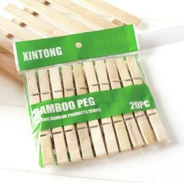 36 Pieces Wooden Clothespin Clips - Clips and Fasteners