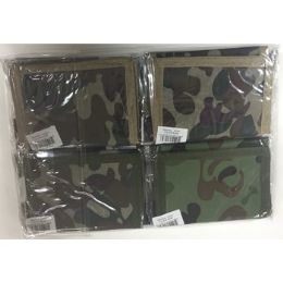 72 Pieces Camouflage Velcro Wallet - Leather Purses and Handbags