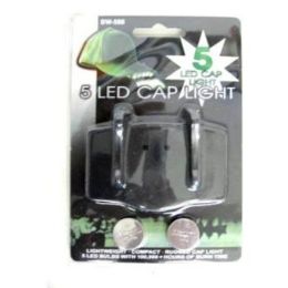 60 Pieces Cap Light With 5 Bulb L.e.d. With Batteries - Lightbulbs