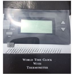 48 Wholesale World Time Clock With Thermometer