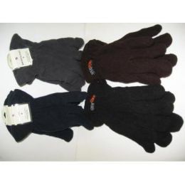 120 Wholesale Men's Fleece Winter Gloves