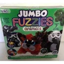24 Wholesale Jumbo Fuzzies Animals Bendable Toy