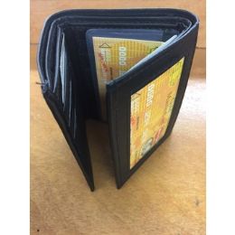 48 Wholesale Men's Leather TrI-Fold Wallets