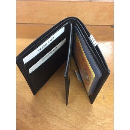 48 Wholesale Men's Leather BI-Fold Wallet