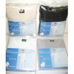 48 Wholesale Boys Thermal Underwear Sets