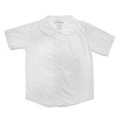 36 Pieces Girls Short Sleeve Peter Pan Collar Blouses In White Sizes 4-6x - Girls School Uniforms