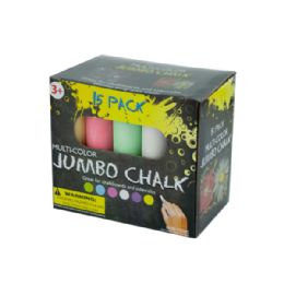 36 Wholesale MultI-Color Jumbo Chalk Set