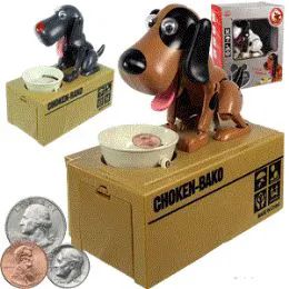 24 Wholesale Battery Operated My Dog Piggy Banks