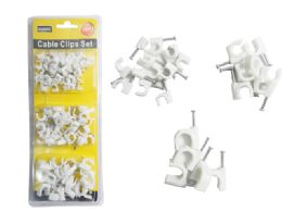96 Wholesale 100pc Cable Clip Set
